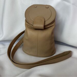 Y.A.L. Leather New York Vintage Tan Crossbody Bag